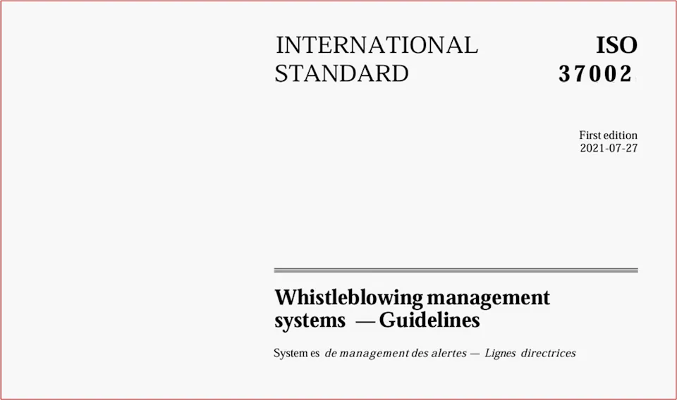 ISO 37002: 2021 Standardının Yapısı ve Maddeleri